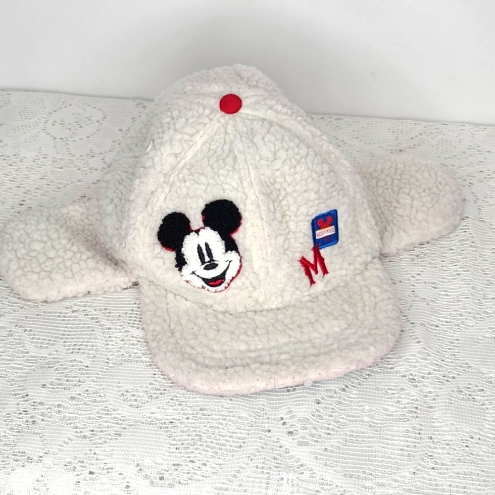 Disney Mickey fleece adjustable ear flap hat kids